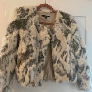 Revolve Naven small faux fur jacket